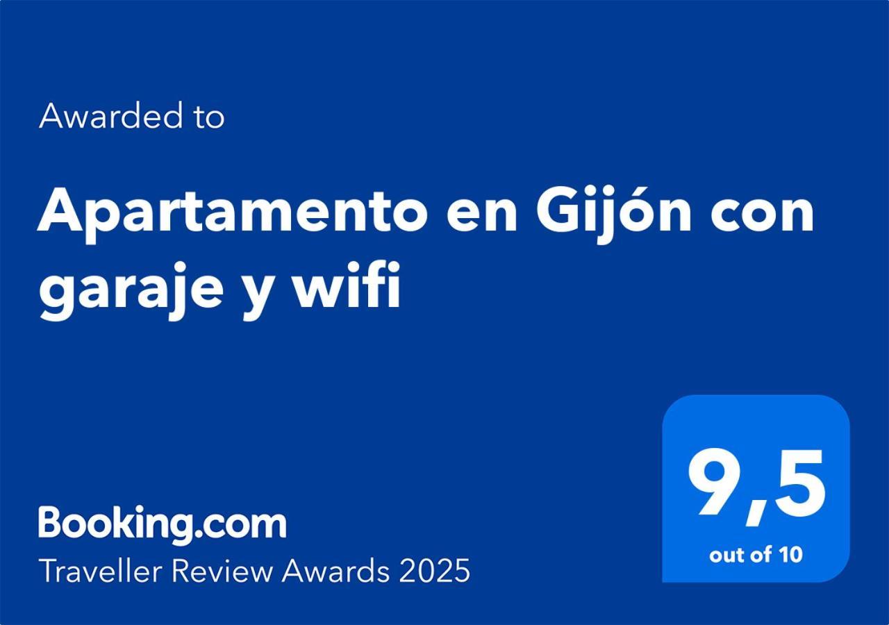Apartamento En Gijon Con Garaje Y Wifi Eksteriør bilde